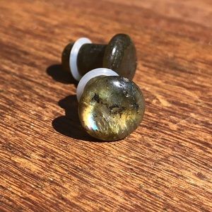 Labradorite Crystal Plugs/Gauges